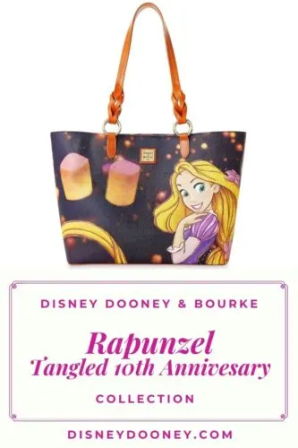 Pin me - Disney Dooney and Bourke Rapunzel Tangled 10th Anniversary Collection