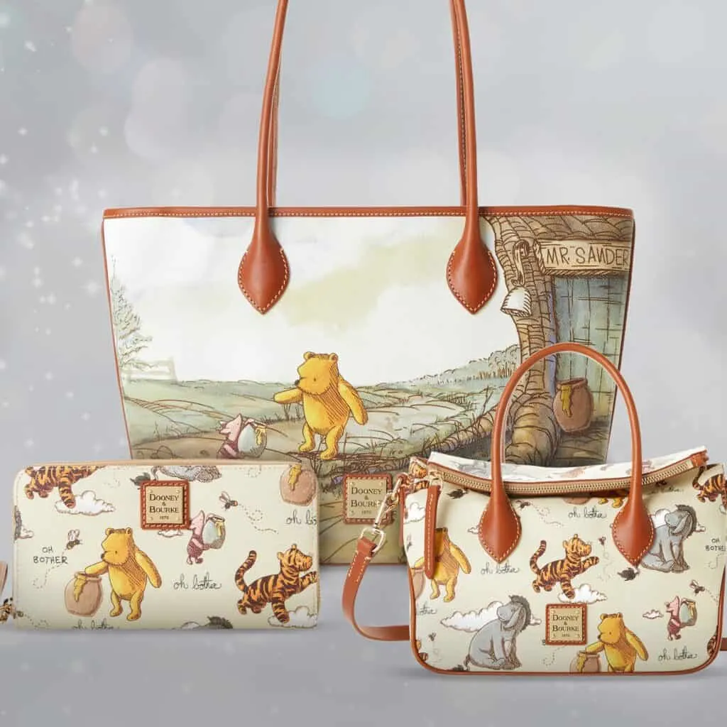 Winnie the Pooh Dooney and Bourke Wallet, Tote, and Small Crossbody