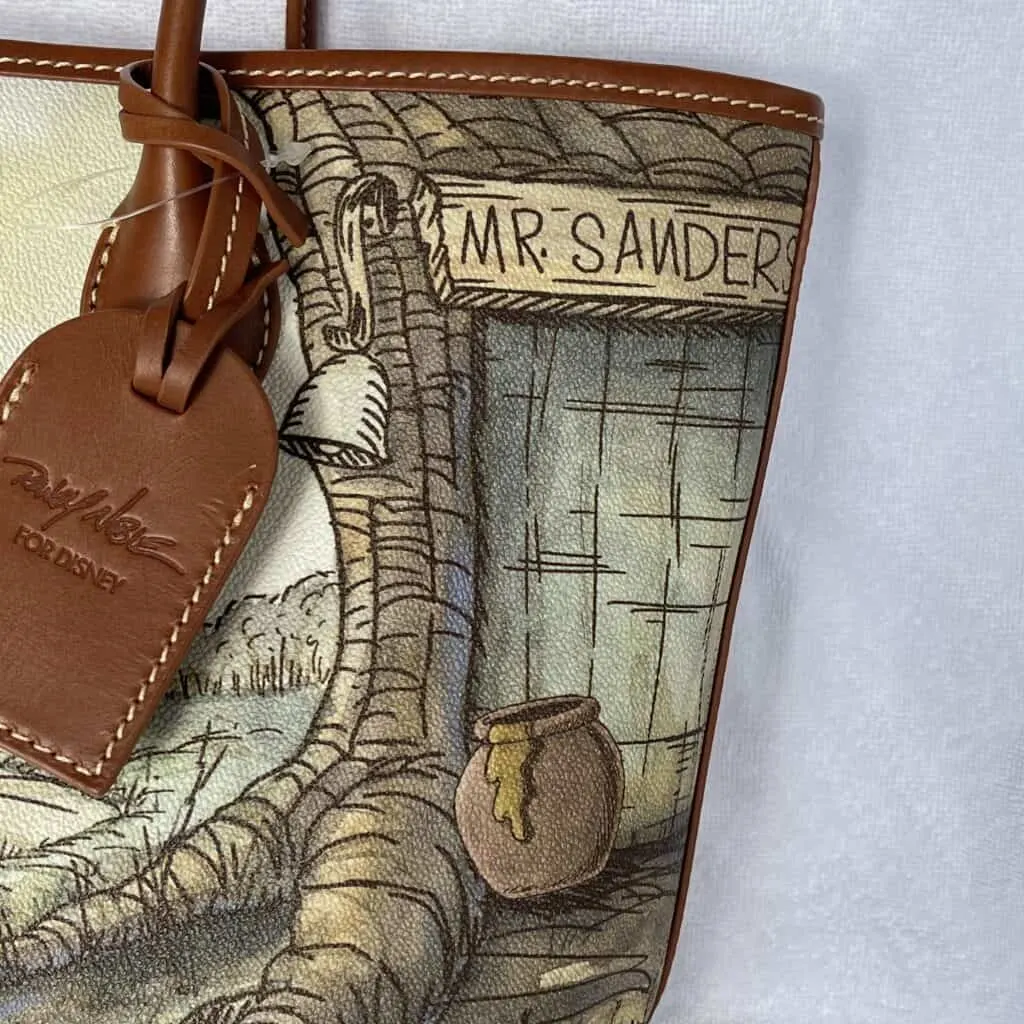 Classic Winnie the Pooh Tote Leather Hangtag