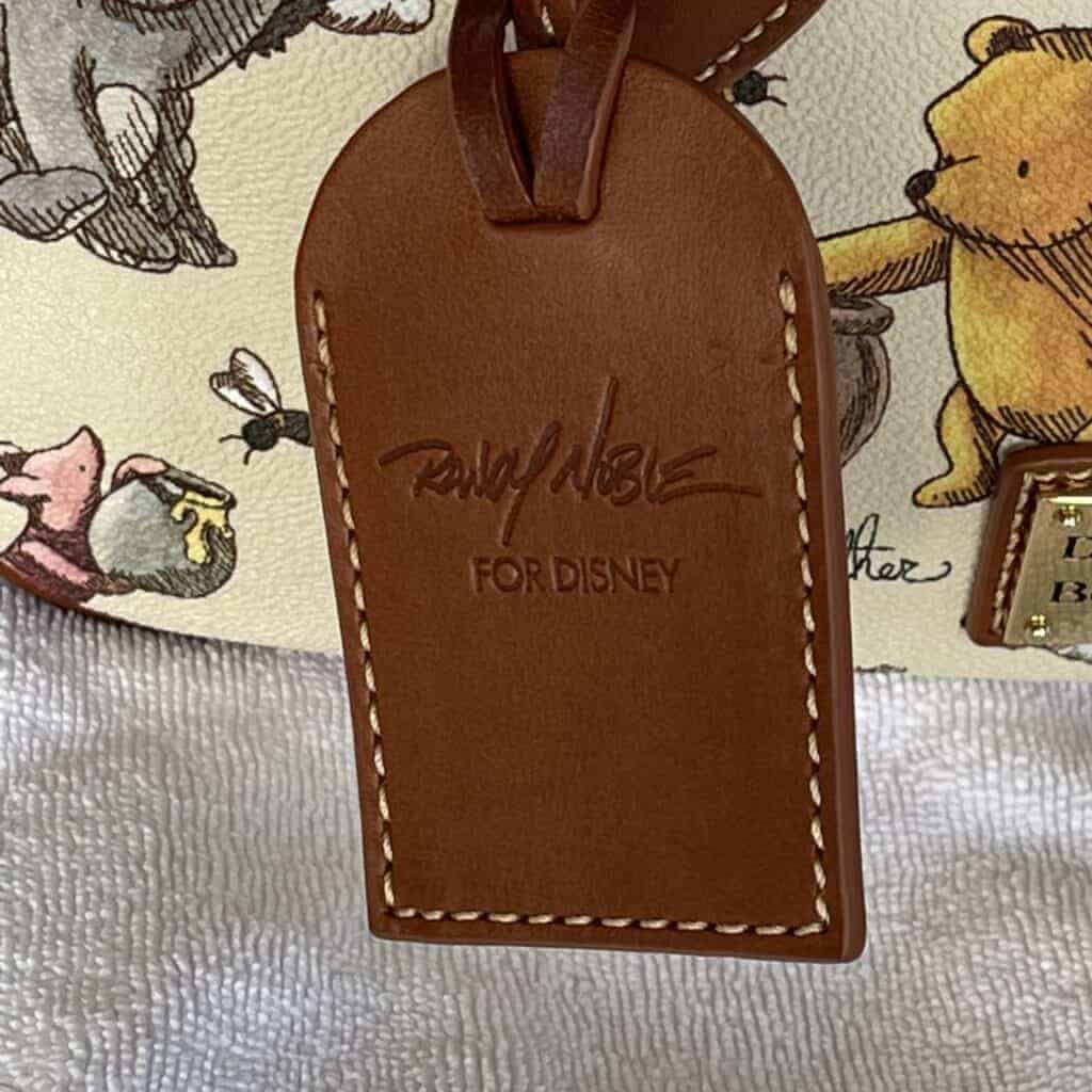 Classic Winnie the Pooh Randy Noble Leather Hangtag