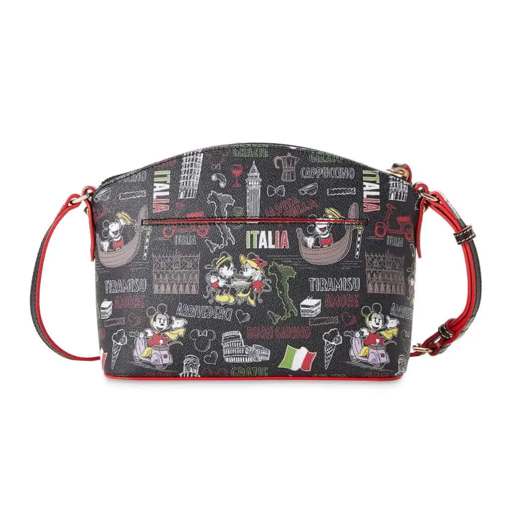 Mickey and Minnie Mouse Italia Crossbody Bag (back) by Dooney & Bourke
