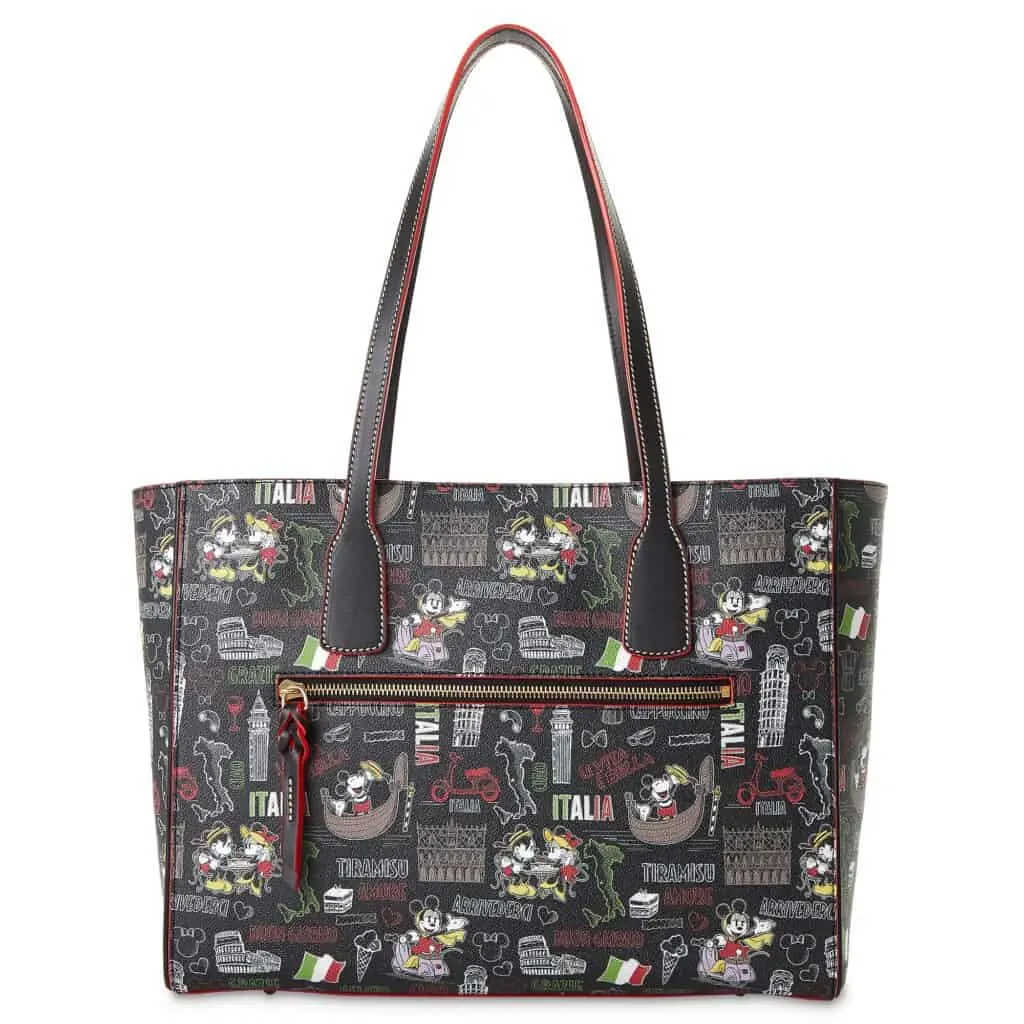 Mickey and Minnie Mouse Italia Tote (back) by Dooney & Bourke