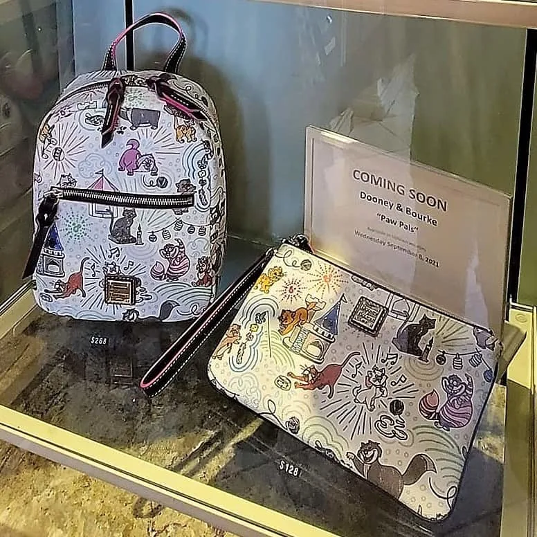 Disney Cats Sketch Preview Backpack and wristlet