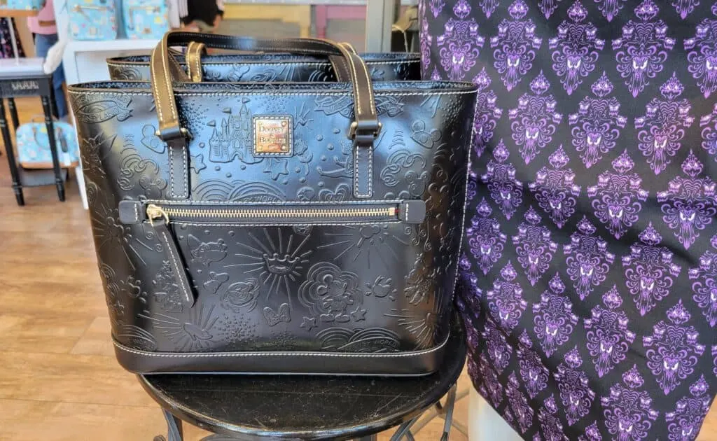 Black Leather Sketch Tote at The Dress Shop in Downtown Disney