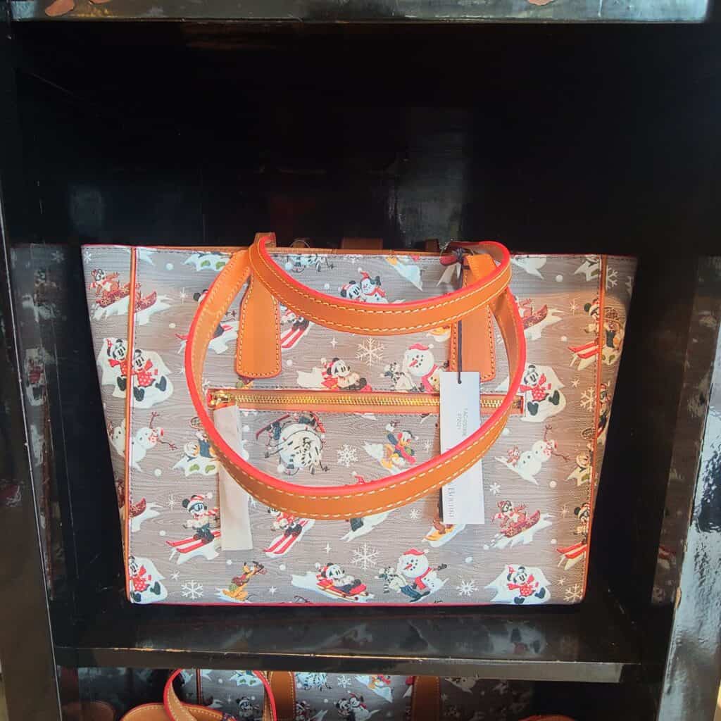 Winter Holiday 2021 Tote (back) by Disney Dooney and Bourke