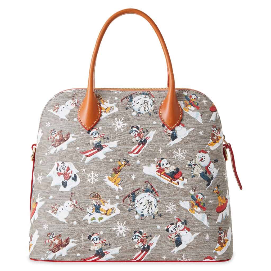 Walt's Lodge Holiday 2021 Dome Satchel (back) by Disney Dooney and Bourke