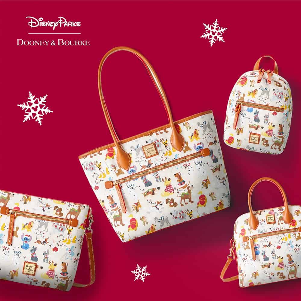 Disney Dogs Holiday collection by Dooney and Bourke