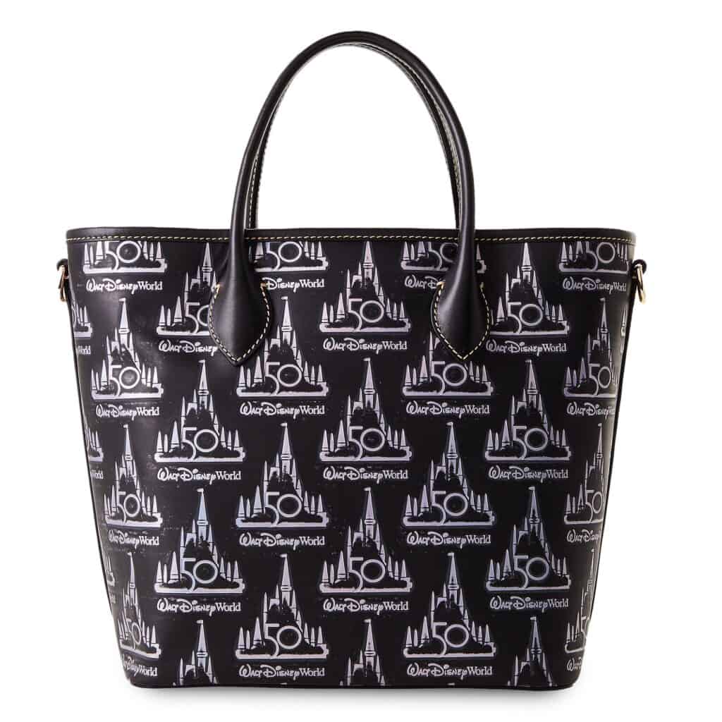 Walt Disney World 50th Anniversary Leather Dooney and Bourke Annual Passholder Tote Bag (back)