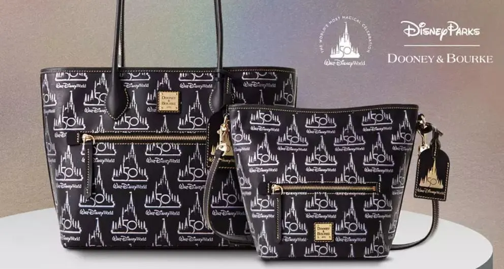 Walt Disney World 50th Anniversary Leather Dooney & Bourke Satchel -  Happily Shoppe
