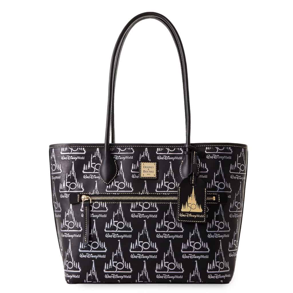 Walt Disney World 50th Anniversary Black Leather Castle by Dooney