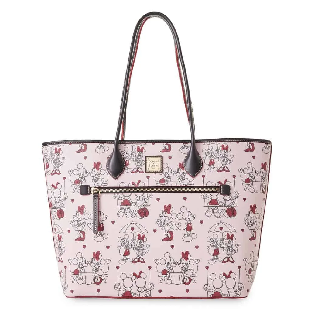Mickey and Minnie Mouse Valentine's Day 2022 Tote Bag by Disney Dooney and Bourke