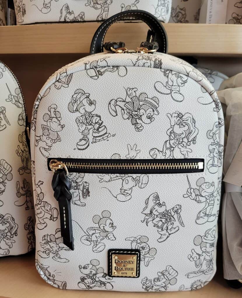 Mickey Sketch Mickey Through the Years 2021 Backpack by Dooney and Bourke