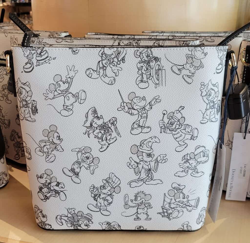 Mickey Sketch Mickey Through the Years 2021 Crossbody (back) by Dooney and Bourke