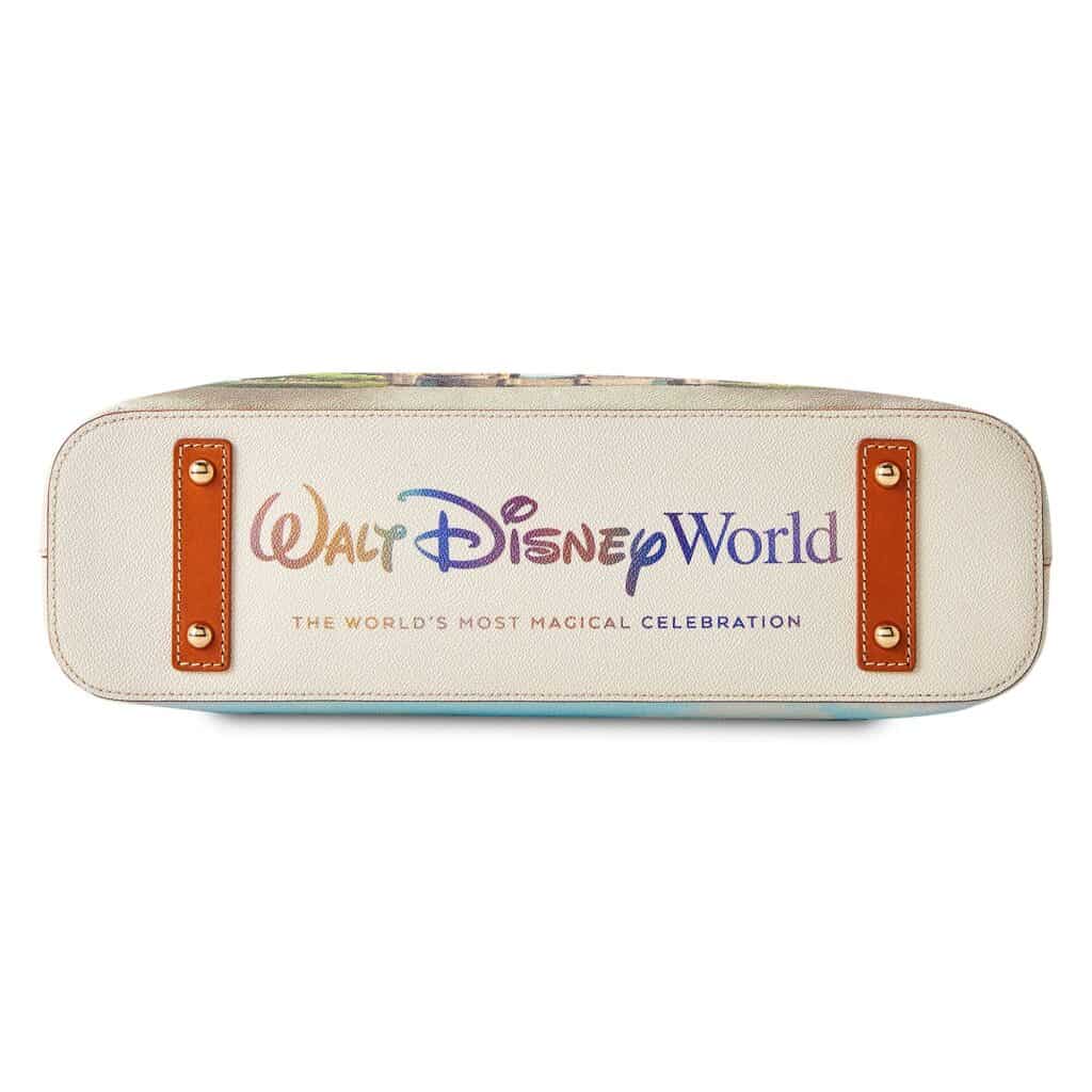 Cinderella Castle Leather Dooney & Bourke Tote Bag – Walt Disney World 50th Anniversary (bottom)