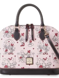 Mickey and Minnie Mouse Valentine's Day 2022 Dooney & Bourke Zip Satchel Bag