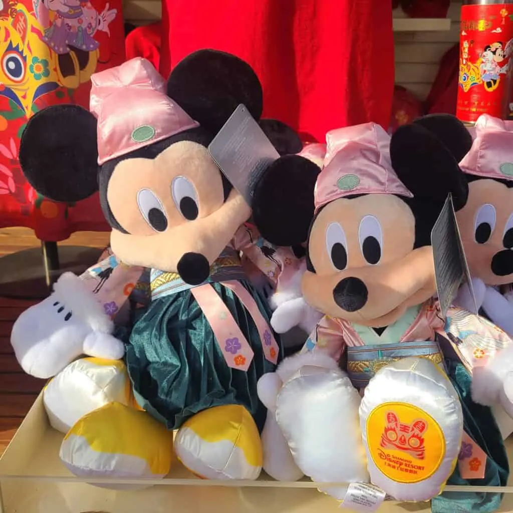 Mickey Plush Lunar New Year 2022 at Disney California Adventure