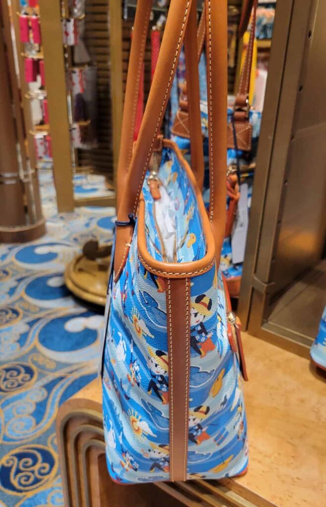 Disney Cruise Line 2022 Mickey and Friends Tote (side) by Disney Dooney & Bourke