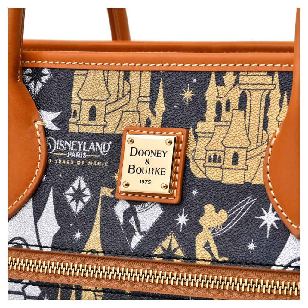 Tinker Bell Tote Bag (close up) Disneyland Paris 30th Anniversary Castle by Disney Dooney and Bourke