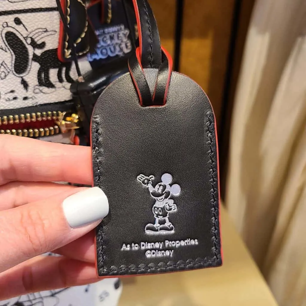 Disney Steamboat Willie Collection Hangtag (back) by Dooney & Bourke