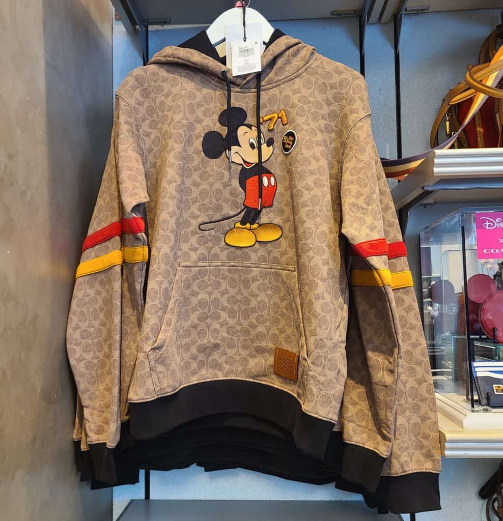Disney X Coach Mickey Mouse Signature Hoodie In Organic Cotton