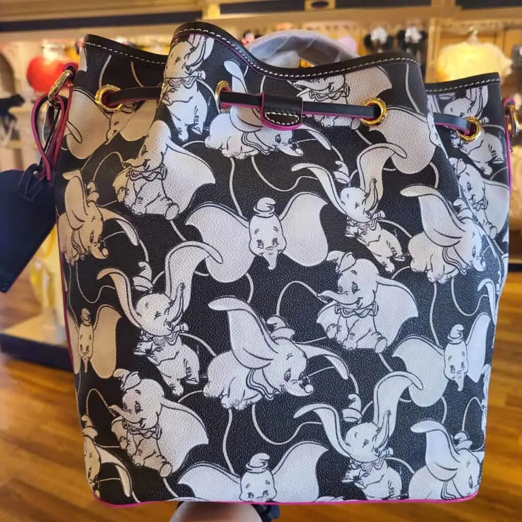 Dumbo 2022 Cinch Bag (back) by Disney Dooney & Bourke