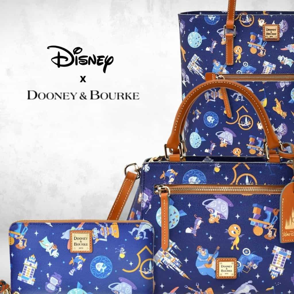 Disney Dooney and Bourke Bag - Walt Disney World 50th Anniversary - Leather Tote