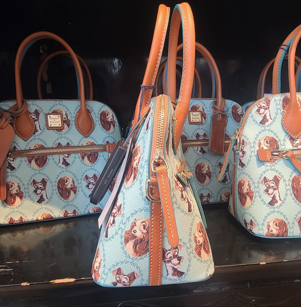 Lady and the Tramp Satchel (side) by Dooney and Bourke at Downtown Disney