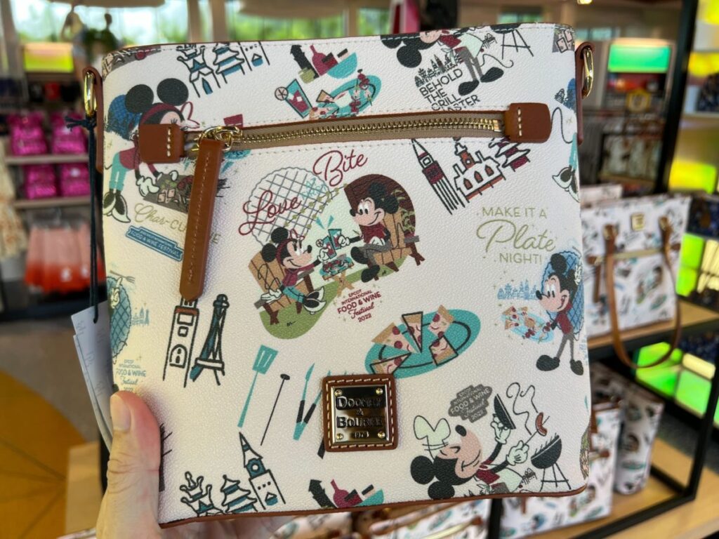 Epcot International Food and Wine Festival 2022 Crossbody Bag by Disney Dooney and Bourke