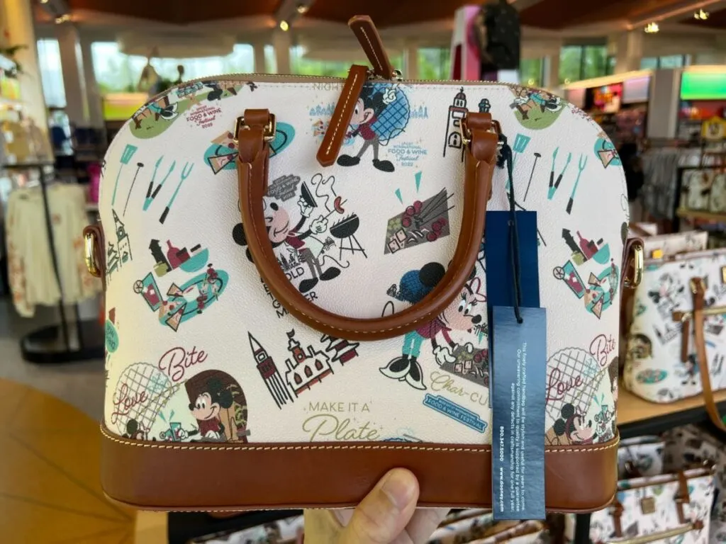 Epcot International Food and Wine Festival 2022 Satchel (back) by Disney Dooney and Bourke