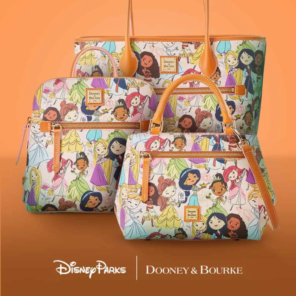 2022 Disney Parks Animators Multi Princess Dooney & Bourke Backpack NWT