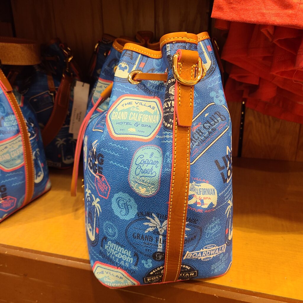 Disney Vacation Club 2022 Drawstring Bag (side) by Disney Dooney & Bourke