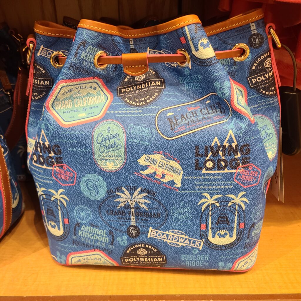 Disney Vacation Club 2022 Drawstring Bag (back) by Disney Dooney & Bourke