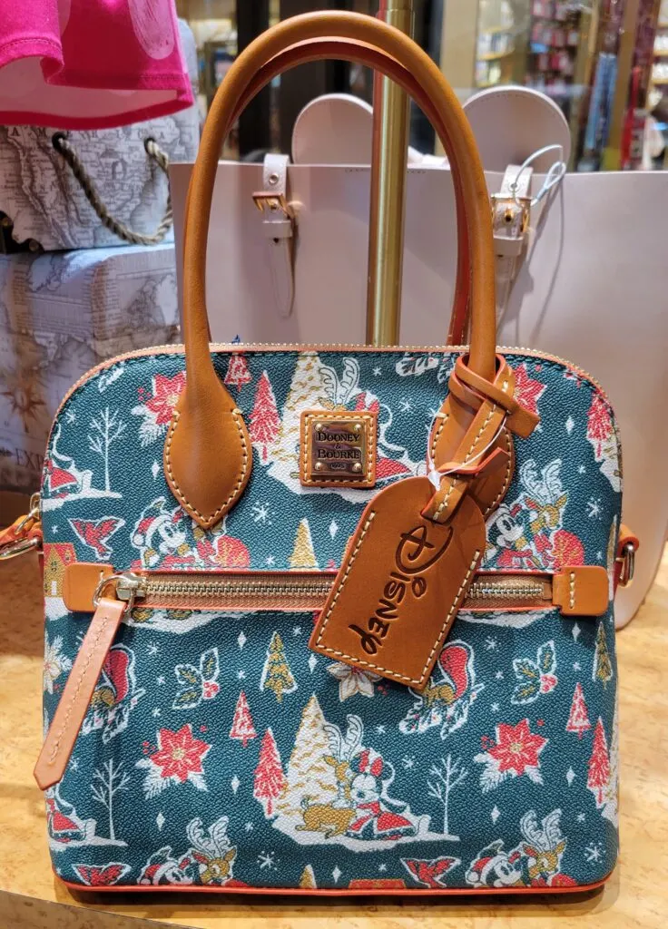 Mickey and Minnie Mouse Christmas 2022 Satchel by Dooney & Bourke