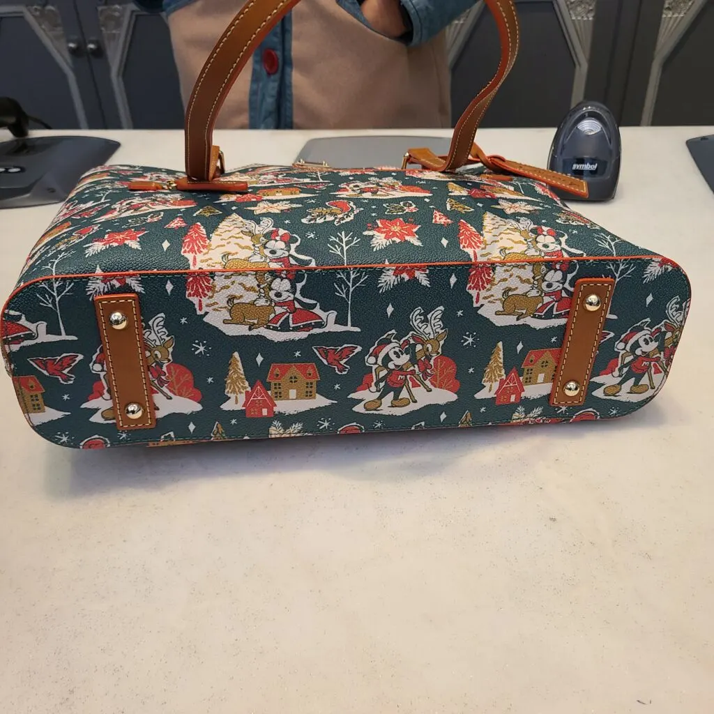 Mickey and Minnie Mouse Christmas 2022 Tote (bottom) by Dooney & Bourke