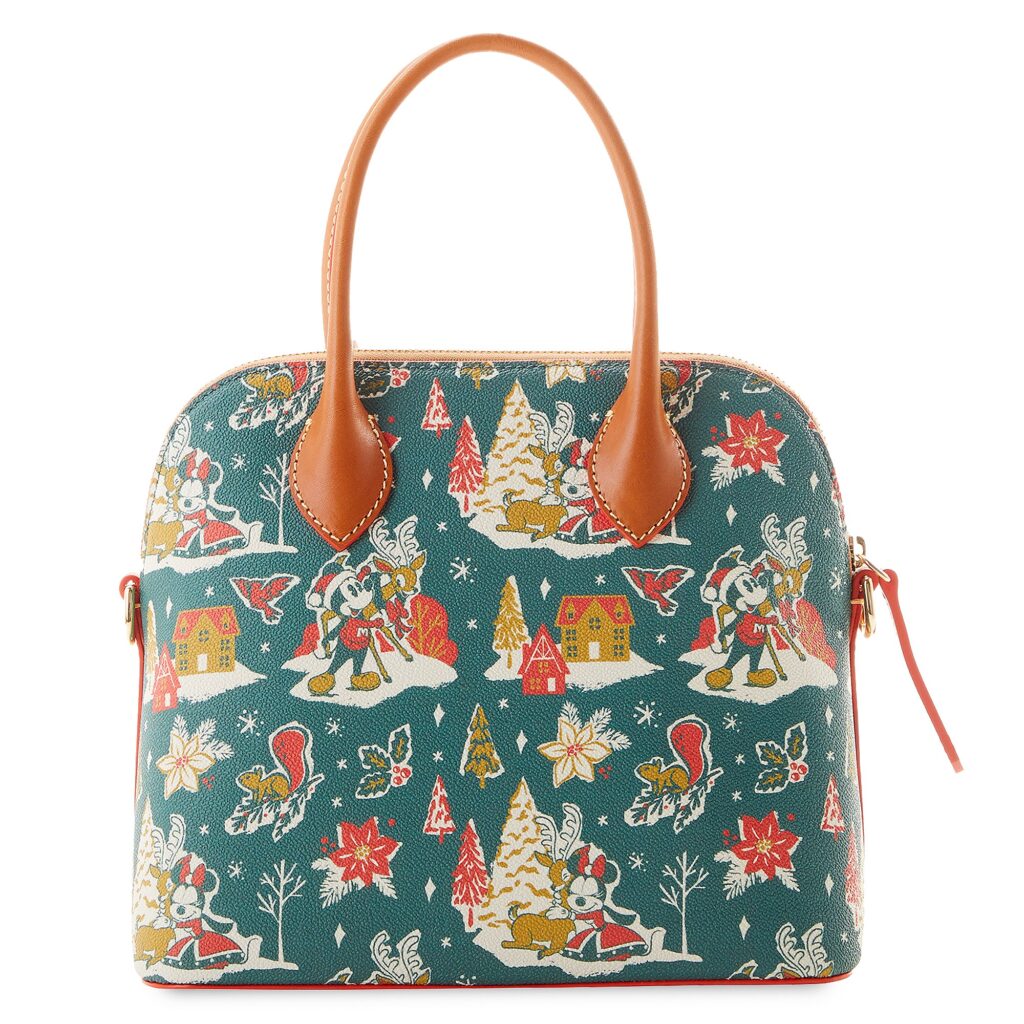 Christmas 2022 Mickey and Minnie Mouse Satchel (back) by Disney Dooney and Bourke