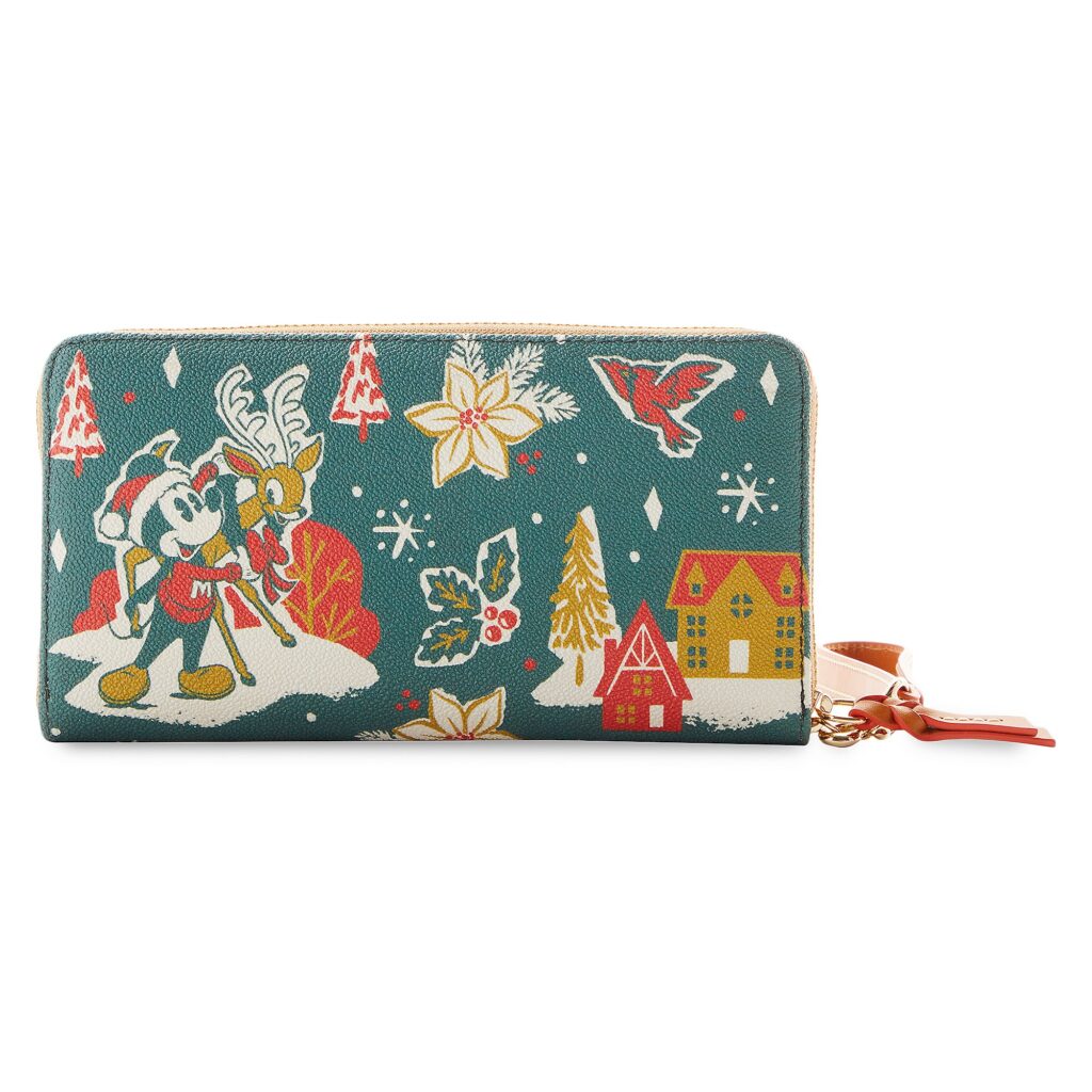 Mickey and Minnie Mouse Christmas 2022 Wallet (back) by Dooney & Bourke