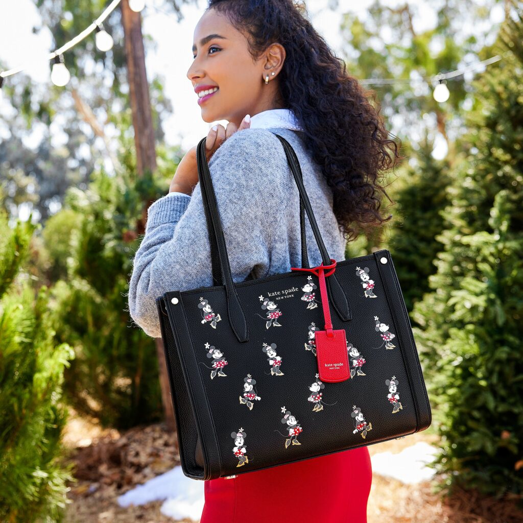 Minnie Mouse Tote by kate spade new york with model