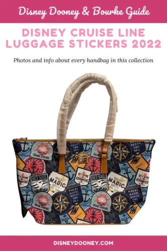 Pin me - Disney Cruise Line Luggage Stickers 2022 Collection by Disney Dooney & Bourke