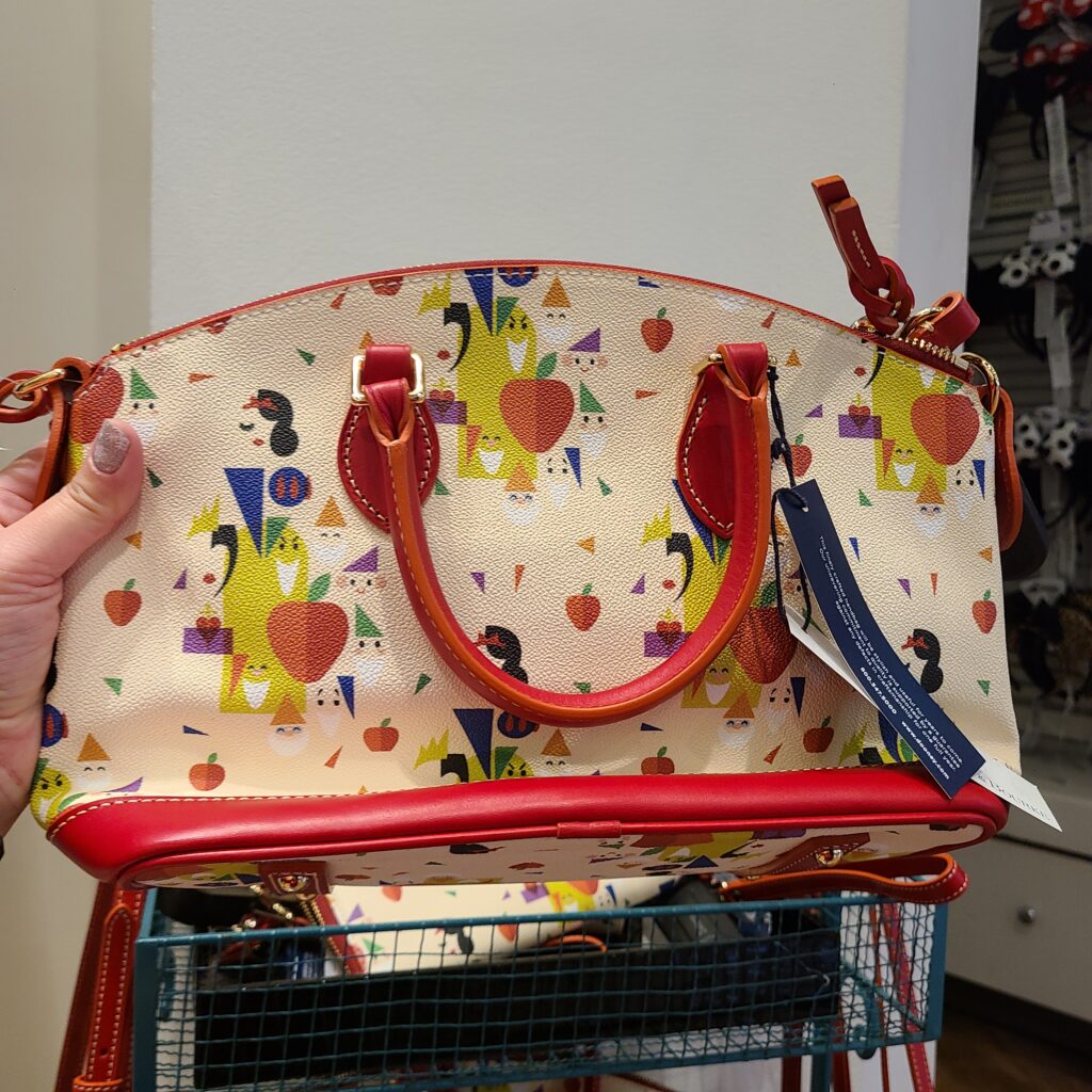 Snow White and the Seven Dwarfs 85th Anniversary Satchel (back) by Dooney & Bourke