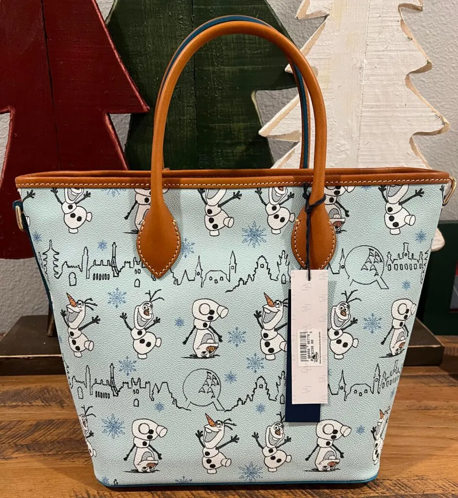 Olaf Frozen 2022 Tote by Disney Dooney & Bourke - EPCOT International Festival of the Holidays (back)