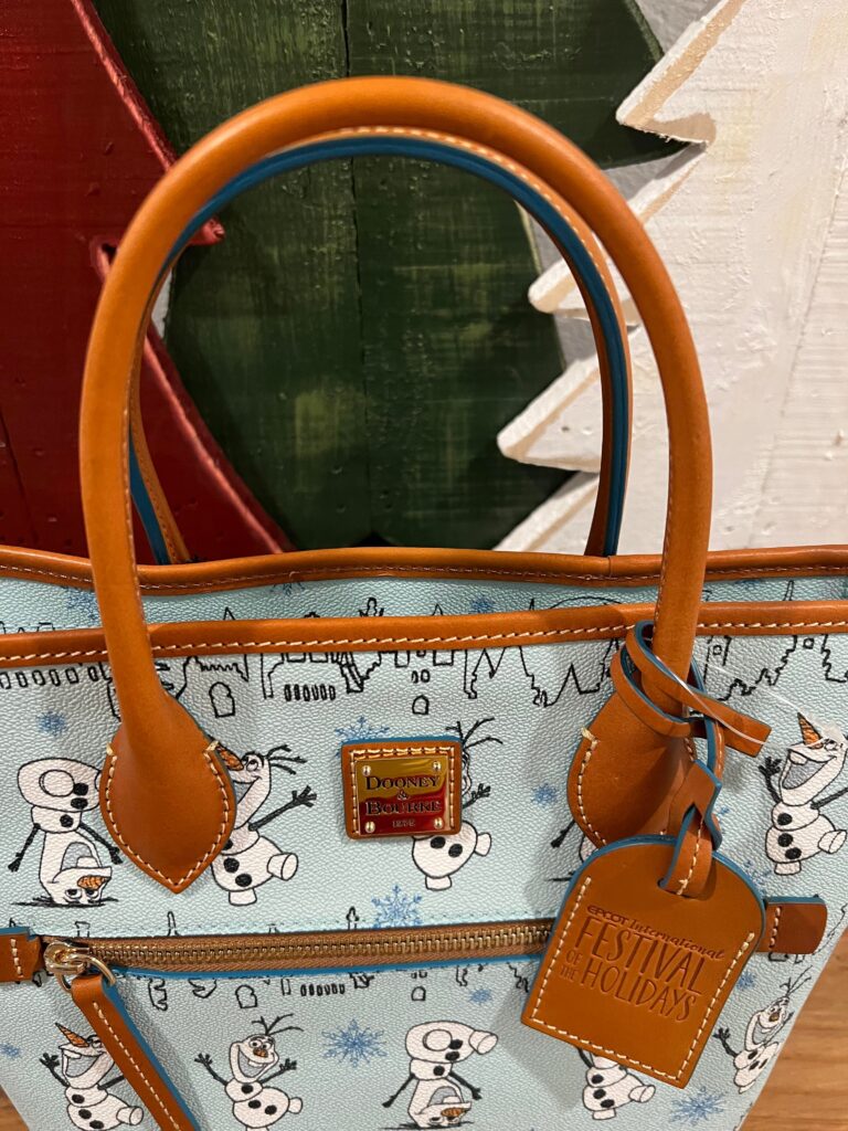 Olaf Frozen 2022 Tote by Disney Dooney & Bourke - EPCOT International Festival of the Holidays (hangtag)