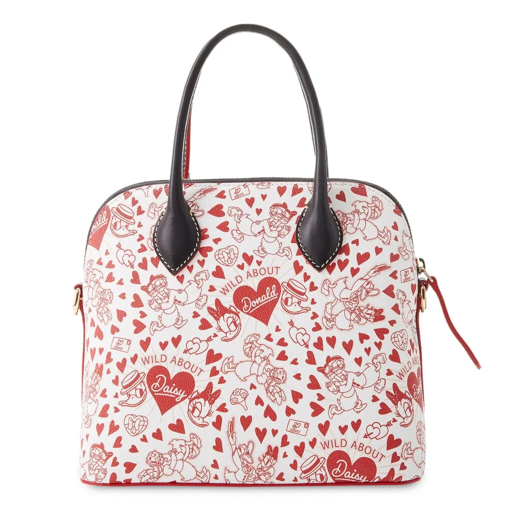 Donald and Daisy Duck Valentine's Day Satchel (back) by Disney Dooney & Bourke