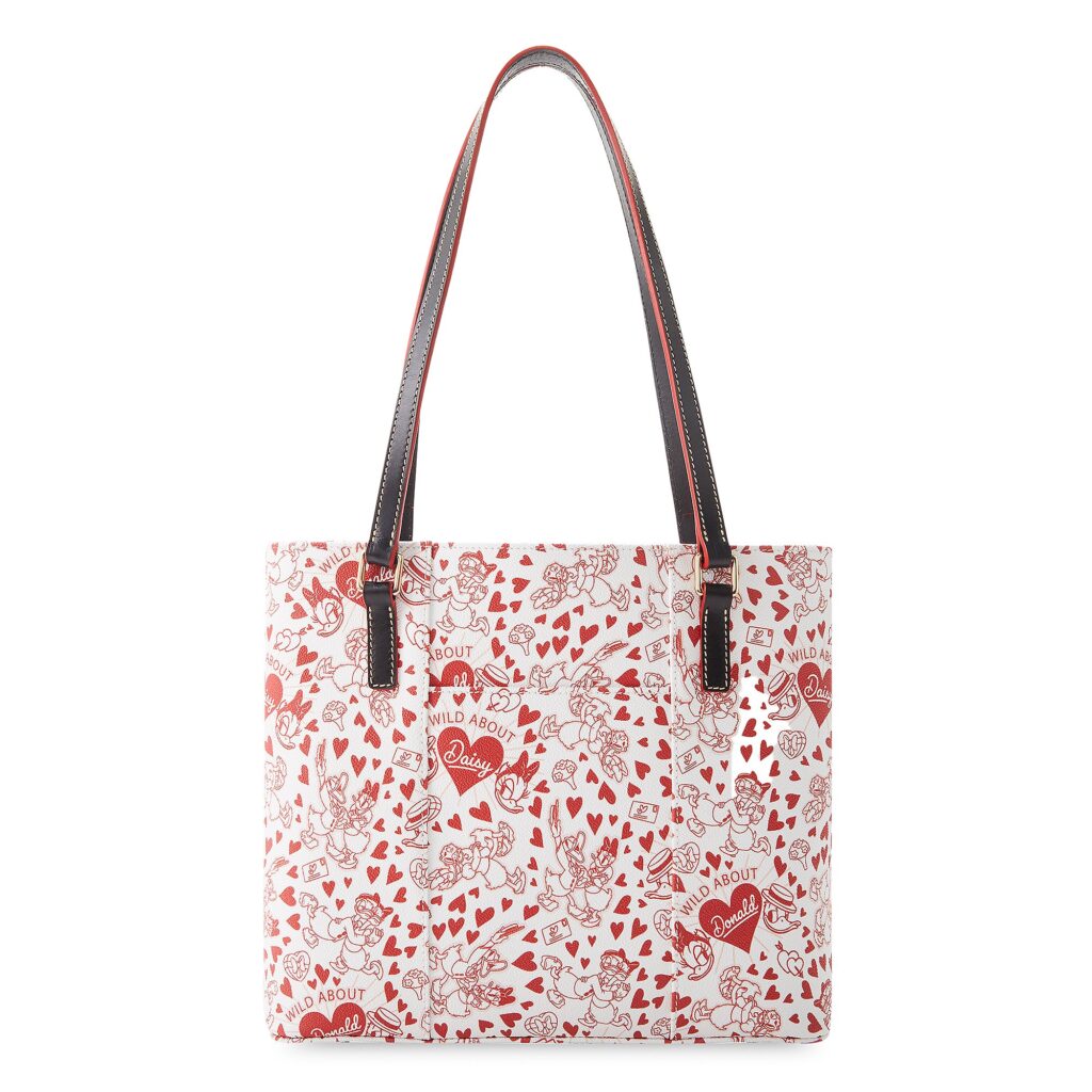 Donald and Daisy Duck Valentine's Day Tote (back) by Disney Dooney & Bourke