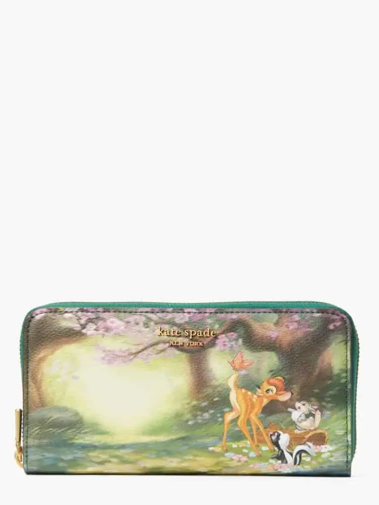 Disney X Kate Spade New York Bambi Zip-around Continental Wallet