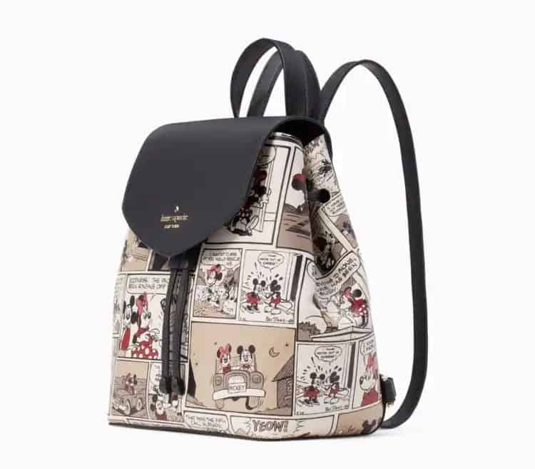 Disney X Kate Spade New York Minnie Mouse Flap Backpack (side)