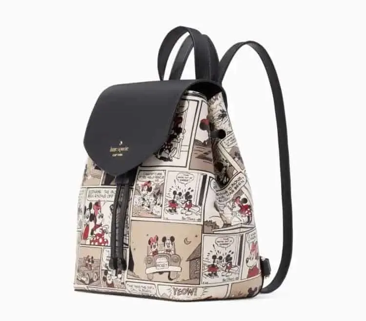 Disney X Kate Spade New York Minnie Mouse Flap Backpack (side)