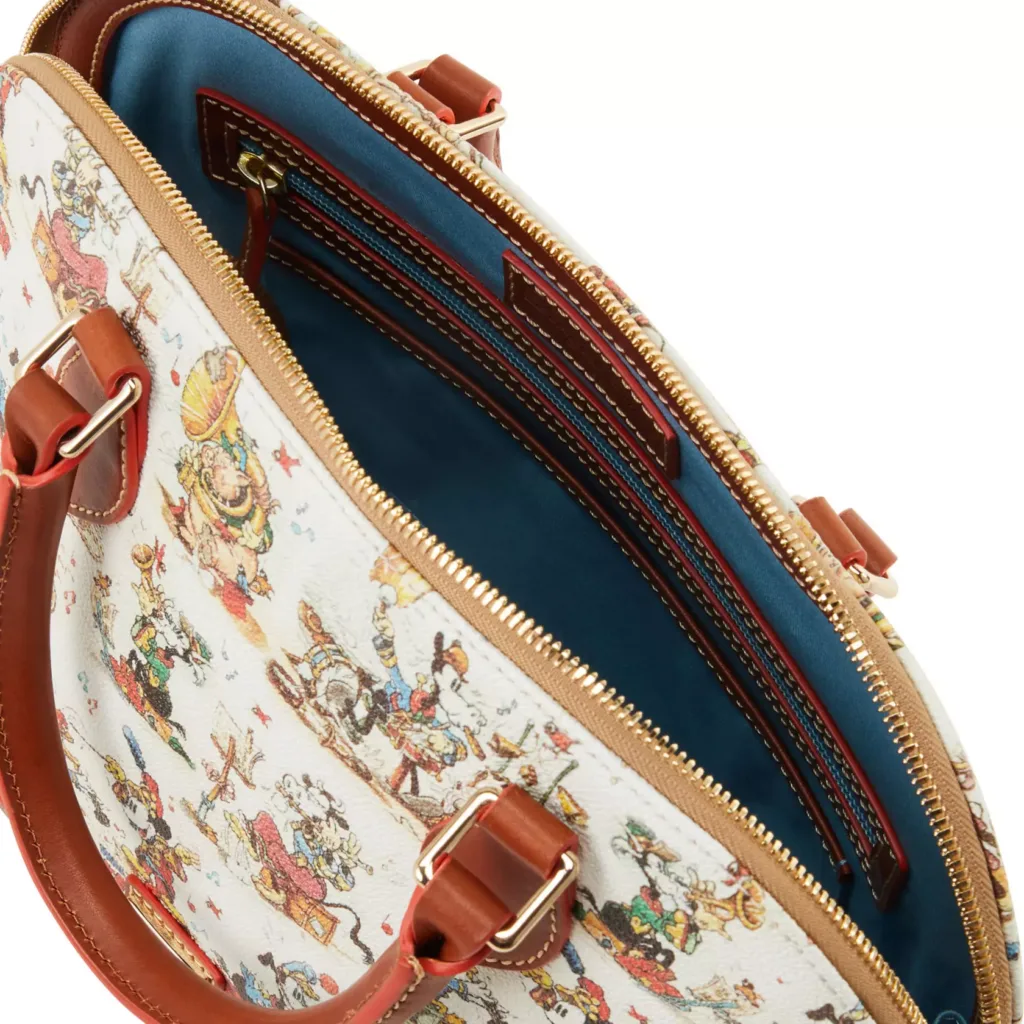 Mickey Mouse The Band Concert Satchel (interior) by Disney Dooney & Bourke