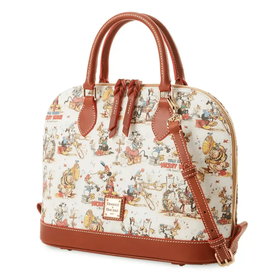 Mickey Mouse The Band Concert Satchel (side) by Disney Dooney & Bourke