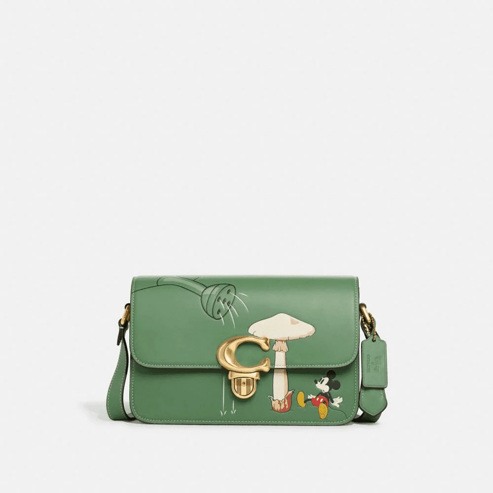 Disney X Coach Studio Shoulder Bag With Mickey Mouse And Watering Can