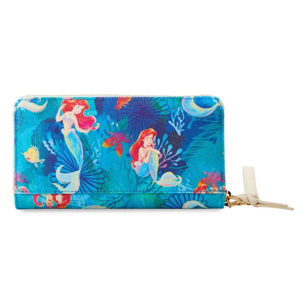 The Little Mermaid 2023 Wristlet Wallet (back) by Disney Dooney and Bourke